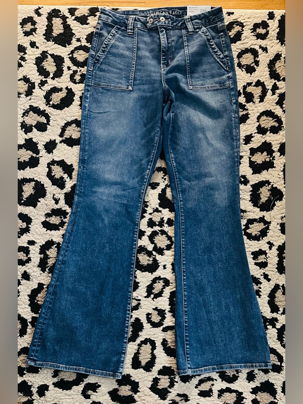 American Eagle Outfitters Dark Blue Flare Jeans